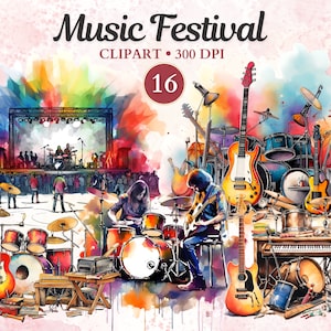 Muziekfestival clipart, concert png, band png, rockstar, muzikant, rockmuziek, muziek clipart, muziek png, live muziek
