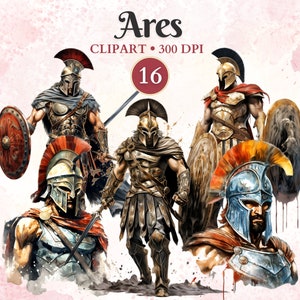 Clipart Ares, merveille lunatique, dieu de la guerre, clipart mythologie, dieux grecs, Grèce antique, mythologie grecque, mythe grec