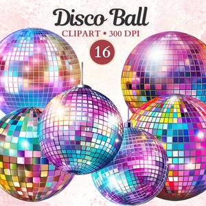 Disco Ball Clipart, Disco Ball Png, Disco Clipart, Mirror Ball, Disco Lights, Music Png, Dancing, Disco Party Decoration