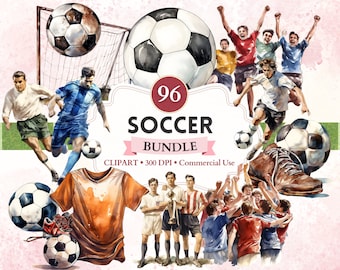 Soccer Clipart Bundle, Soccer Png, Football Clipart, Football Vector, Sport Picture, Sport Image