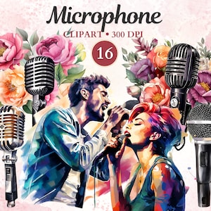 Clipart De Microfone, Microfone Png, Áudio, Som, Músico, Cantor, Estúdio De Gravação, Clipart De Música, Concerto, Música Png