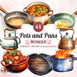 Pacote de panelas e frigideiras Clipart, panela, panela, chaleira, clipart de cozinha, utensílio de cozinha, utensílio de cozinha, cozinhar png