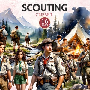 Scouting Clipart, Hiker Clipart, Hiker Png, Hiking Clipart, Explore Png, Travel Icons, Mountain Vector, Hiking Graphics