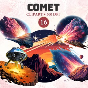 Komeet clipart, pastel, ster, ruimte clipart, melkweg, universum, png, kosmische ruimte, avonturen, graphics, kosmos, partij, exploratie