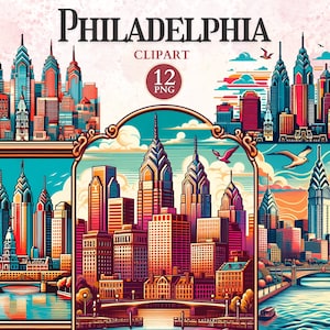 Clipart di Filadelfia, Filadelfia PA, Pennsylvania, Eagle Png, Clipart di Filadelfia, Silhouette della città, Grafica per le vacanze, Simbolo americano