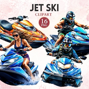 Jet Ski Clipart, Jet Ski fahren, Wassersport, Sommer Clipart, Urlaub, Meer Png, Welle, Sport Grafiken, Sport Bild