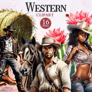 Western Clipart, Cowboy Clipart, Wilder Westen Png, amerikanischer Westen, Alter Westen, Cowboy Bild, Ranch Bild, Land Grafiken