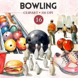 Bowling Clipart, Bowling Png, Bowlingkugel, Pin, Schuhe, Sportgrafik, Sportbild, transparenter Hintergrund Clip Art