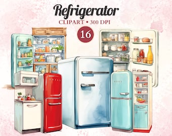 Refrigerator Clipart, Fridge Clipart, Fridge Png, Kitchen Appliances, Kitchen Utensils, Cooking Png, Food, Culinary