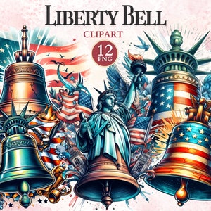 Liberty Bell Clipart, Símbolo da Independência, Abraham Lincoln, USA Flag Clipart, Patriots Decal, USA Flag Png, US History, Philadelphia Skyline