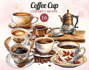 Clipart de taza de café, taza de café png, imágenes prediseñadas de café, imágenes prediseñadas de taza, imágenes prediseñadas de cocina, vector de alimentos, diseño de sublimación