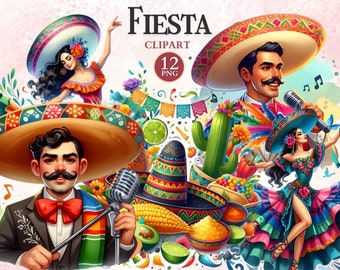 Fiesta Clipart, Dia De Los Muertos, Papel Picado, Cinco de Mayo Png, Sombrero, Mexican Fiesta, Cactus Clipart, Taco Tuesday, Travel Vector