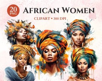 Afrikanska kvinnor Clipart, svarta flickor Clipart, vackra flickor Clipart, svarta kvinnor Clipart, afrokvinnor Clipart, transparent png, omedelbar nedladdning