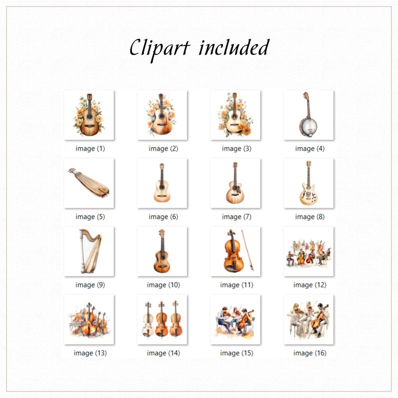 String Instruments Clipart String Instrument Clipart, Musical Instrument, Violin, Guitar, Harp ...