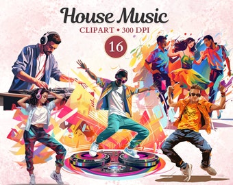 House Musik Clipart, Elektronische Musik, Disco Clipart, Party Tanz, Tänzer, Tanz Png, Musik Clipart, Musik Png