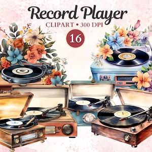 Clipart platenspeler, vinylplaat png, draaitafel, klassieke muziek, muziekspeler, retro muziek, muziek clipart, muziek png