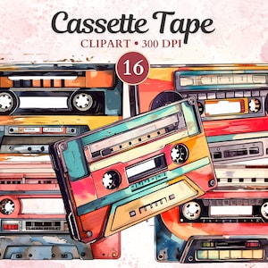 Cassetteband clipart, cassette png, audio, cassettespeler, 80s, 60s themafeest, retro muziek, muziek clipart, muziek png