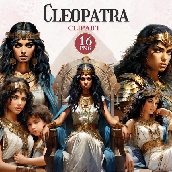 Cleopatra Clipart, Cleopatra Png, Ancient Egypt Clipart, Ancient Civilization, World History, Historical Png, Scrap Book