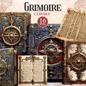 Grimoire Clipart, Witchy Clipart, Fantasia Medieval, Fada Png, Imagem Medieval, Livro de Feitiços, História de Fantasia, Livro de Recortes