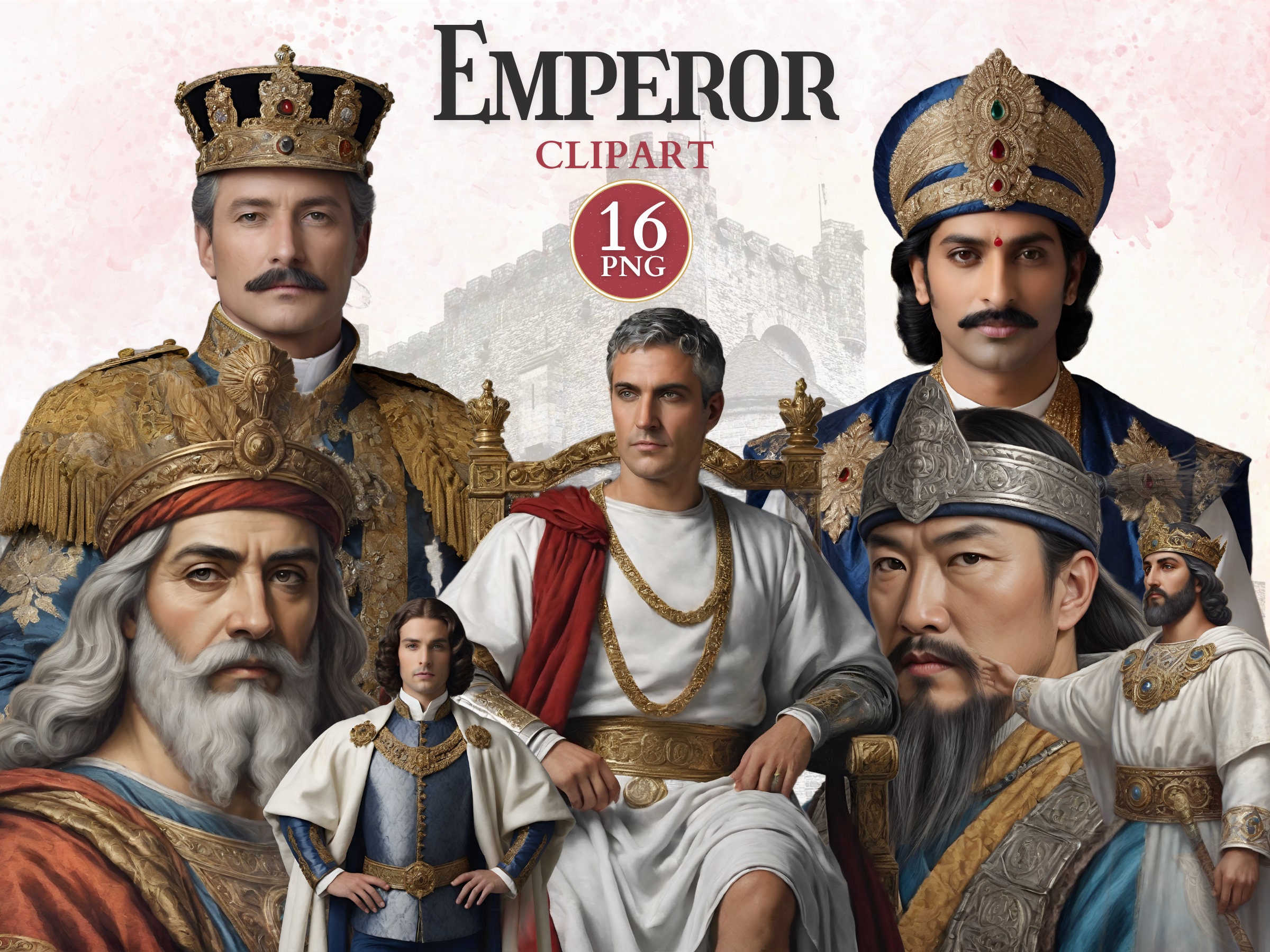 Emperor Clipart, King Clipart, Medieval King, Medieval Image, Royalty ...