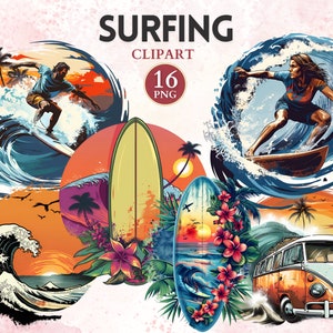 Surf Clipart, Surf Png, Surf Graphics, Surfboard Png, Surfer Clipart, Wave, Sport Graphics, Sport Image