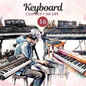 Keyboard Clipart, Keyboard Png, Audio, Sound, Musician, Recording Studio, Music Clipart, Music Png, Electronic Music