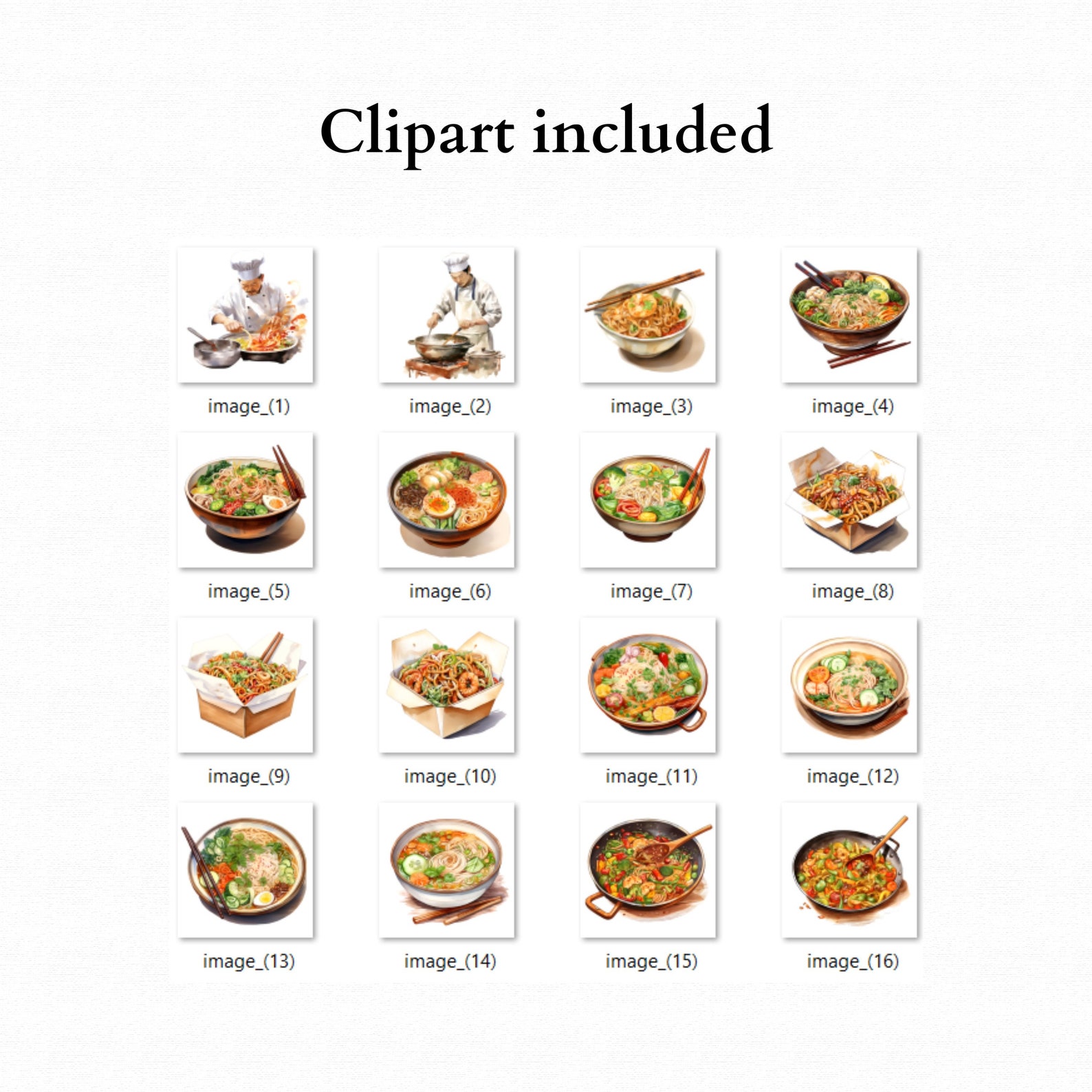 Noodles Clipart, Chinese Food, China Clipart, Asian Cuisine, Asian Food ...