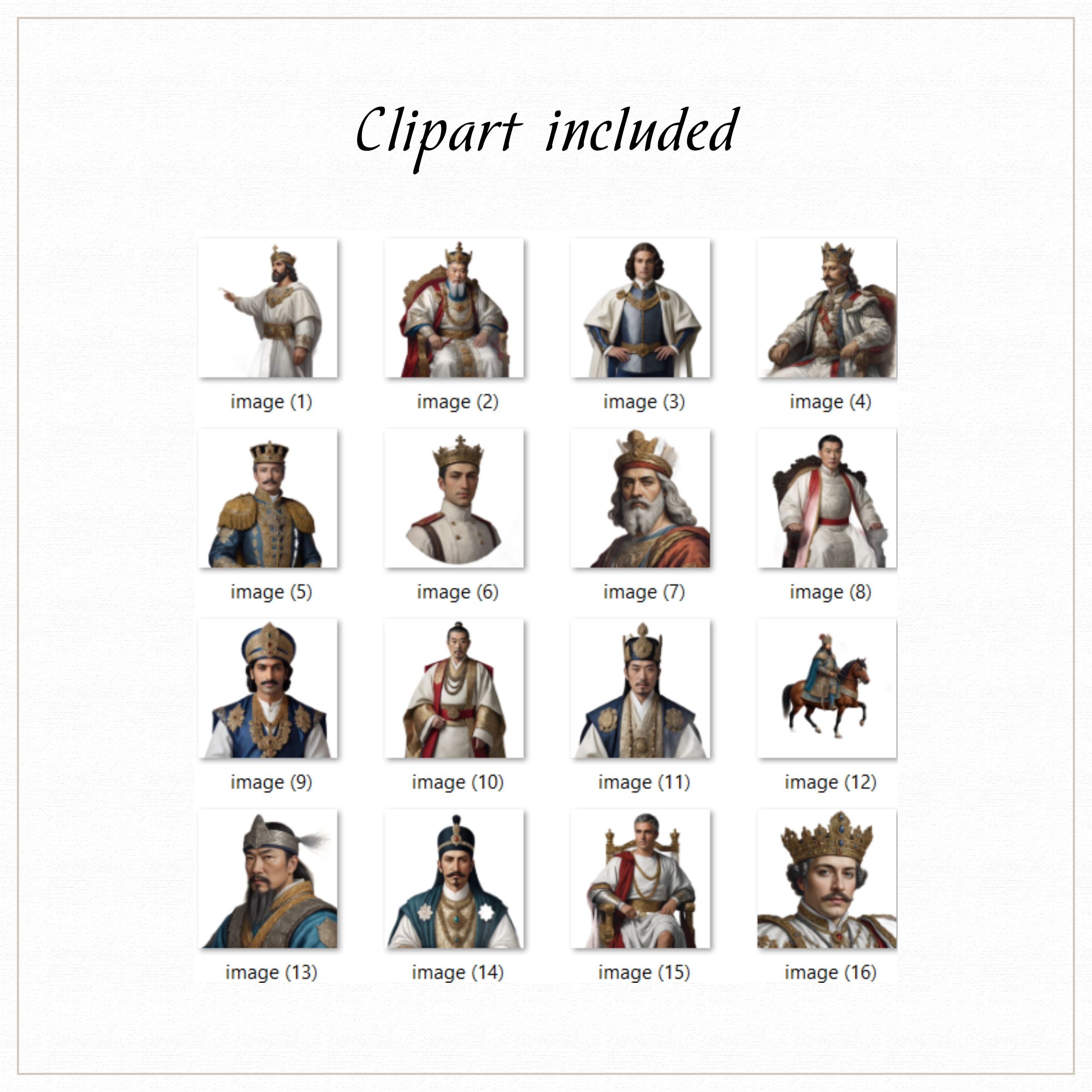 Emperor Clipart, King Clipart, Medieval King, Medieval Image, Royalty ...