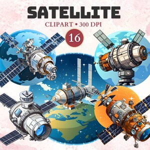 Satelliet clipart, pastel, satelliet png, ruimte clipart, station, melkweg, de ruimte, ruimtevaartuig, afbeeldingen, partij, exploratie, kosmos