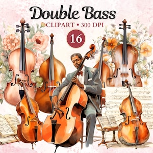 Clipart contrabas, contrabas png, viool, muzikant, snaarinstrument, muziekinstrument, muziekclipart, muziekpng
