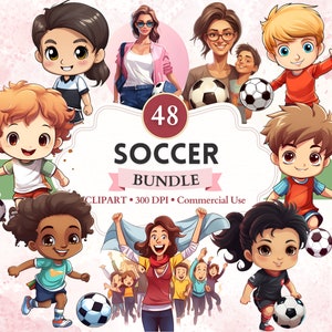 Soccer Clipart Bundle, Soccer Png, Football Clipart, Football Vector, Sport Picture, Sport Image