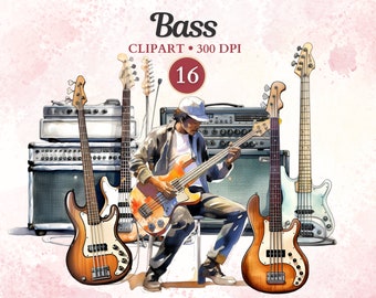Bass Clipart, Electric Guitar Clipart, Guitar Png, Guitarist, Amp, String, Musical Instrument, Music Clipart, Music Png