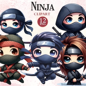 Cute Ninja Clipart, Japanese Culture, Cultural Symbols, Cultural Art, Asian Designs, Ninja Cartoon, Japan Warrior, Scrap Booking