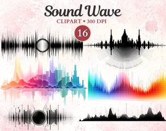 Sound Wave Clipart, Sound Wave Png, Audio, Sound, DJ, Recording Studio, Music Clipart, Music Png, Electronic Music