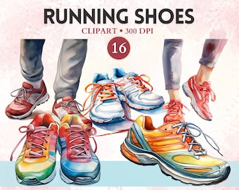 Running Shoes Clipart, Running Png, Runner Clipart, Exercise, Jogging, Marathon Png, Sport Image