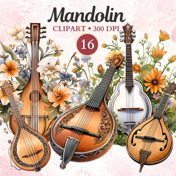 Mandolin Clipart, Mandolin Png, Musician, String Instrument, Musical Instrument, Music Clipart, Music Png, Sublimation