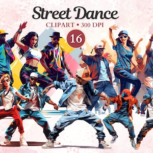 Street Dance Clipart, Modern Dance Png, Dancer Clipart, Dance Png, Breakdance, Music Clipart, Music Png