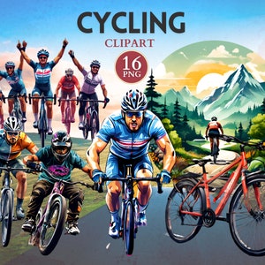 Clipart vélo, vélo Png, Clipart vélo, vélo Png, cycliste, VTT, image de sport, graphiques de sport