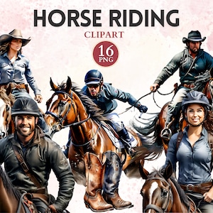 Horse Riding Clipart, Horse Rider Clipart, Horseback Riding, Equestrian Png, Horse Png, Sport Graphics, Sport Image