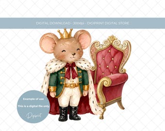 Christmas Sugar Plum Fairy Nutcracker Mouse Clipart (Digital Download)
