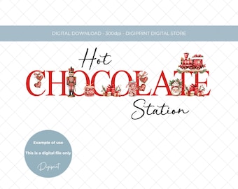 Christmas Hot Chocolate Nutcracker Soldier Hot Cocoa PNG, Holiday Clipart (Digital Download)