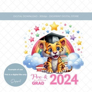 Graduação pré-K, clipart de alunos que abandonaram o pré-K, imagem de sublimação do último dia de aula, download de imagem digital de graduação pré-K PNG, decalque de graduação Pré-K