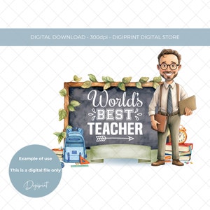 Männlicher Lehrer Dankeschön digitales PNG Bild der Lehreranerkennung, Dankeschön des Lehrers Clipart, Dankeschönbild für die Schule