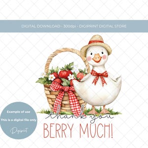 Obrigado, berry, muito obrigado ao professor, morango, ganso bobo, digital PNG, ganso bobo, PNG, professor, obrigado, clipart, imagem de fim de aula