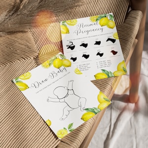 Summer Baby Shower Games Set