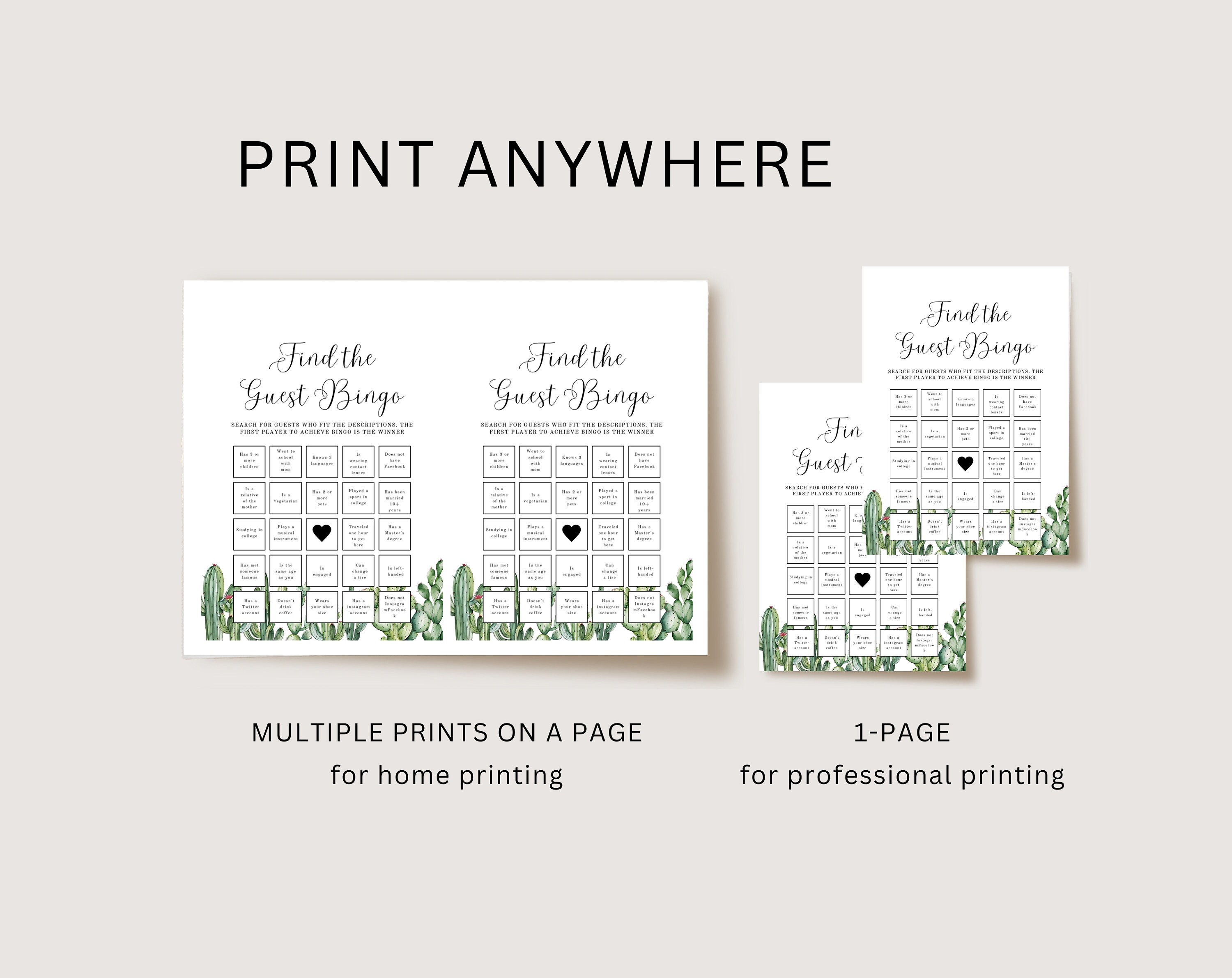 Mexican Baby Shower Games Cactus Baby Shower Games Bundle Etsy