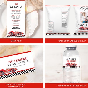 Two Fast Birthday Race Race Decor