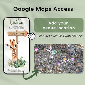 Wild One Safari Baby Shower Invitation Website with cute animations and RSVP