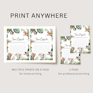 Safari Baby Shower activity bundle – easy to print and play at your party