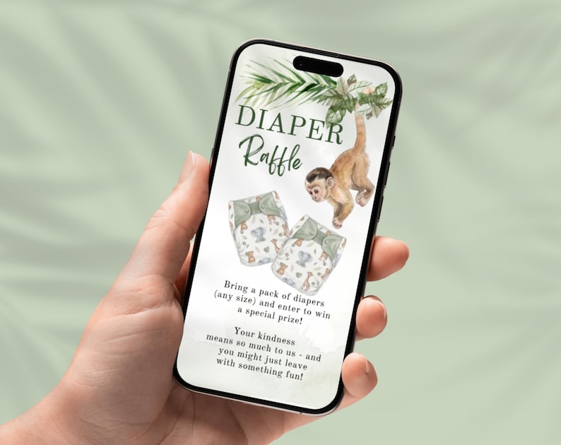Safari Baby Shower Invitation Website with animated details and online RSVP